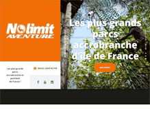 Tablet Screenshot of nolimit-aventure.com